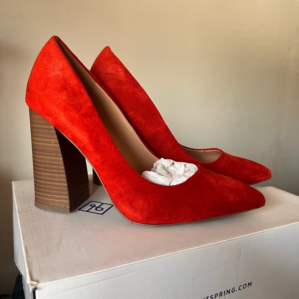 Red/ orange heels